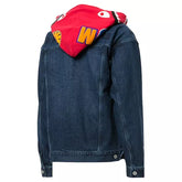 Red And Blue Denim Jacket